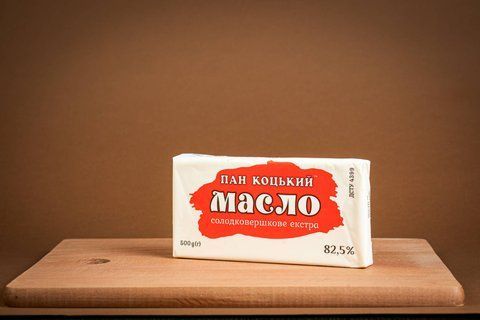 Масло Пан Коцький 82,5% жиру 0,5 кг 753 фото