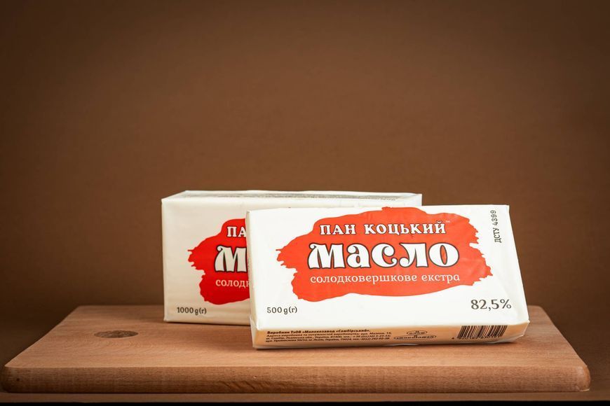 Масло Пан Коцький 82,5% жиру 0,5 кг 753 фото
