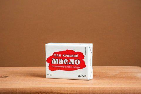 Масло Пан Коцький 82,5% жиру 0,2 кг 754 фото